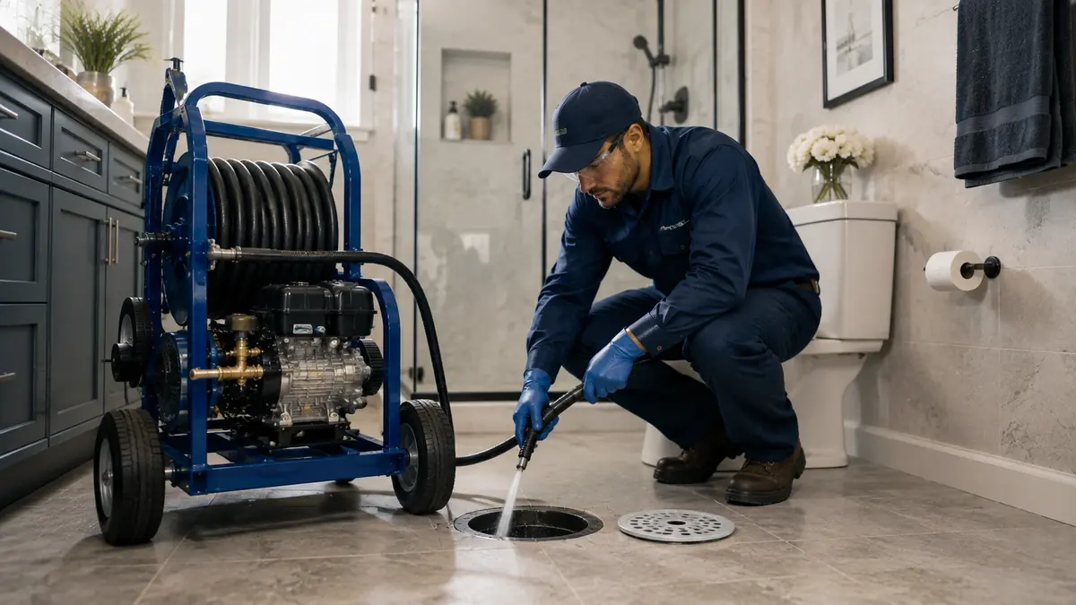 Bathroom Drain Hydro Jetting in Emeryville