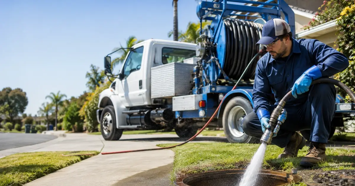 Hydro jet sewer cleaning Emeryville