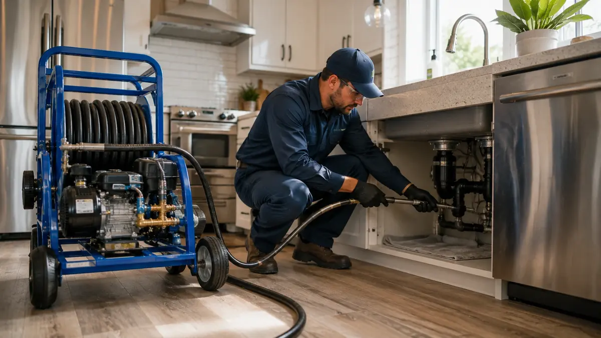 Kitchen Drain Hydro Jetting in Emeryville