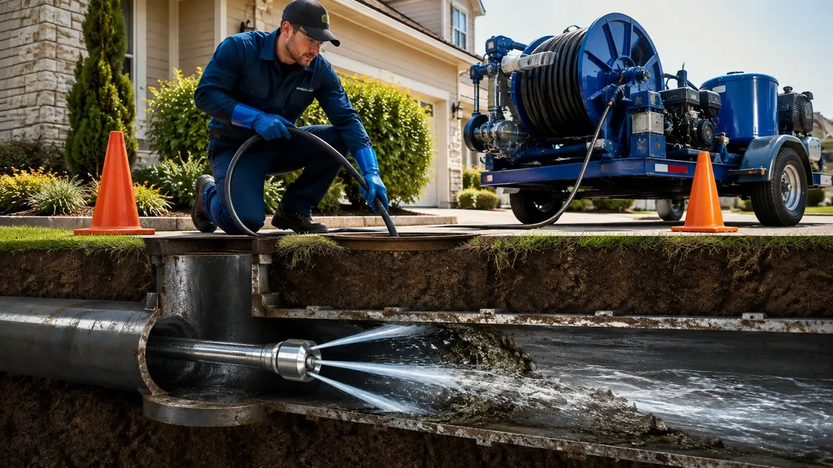 Main Sewer Line Hydro Jet Cleaning in Emeryville