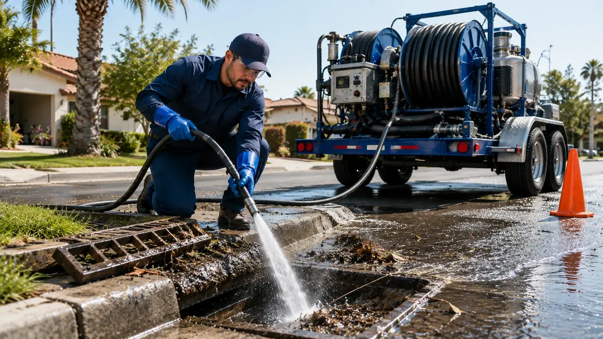 Storm Drain Hydro Jet Cleaning in Emeryville